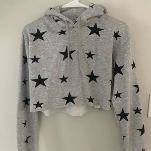 Cropped star hoodie